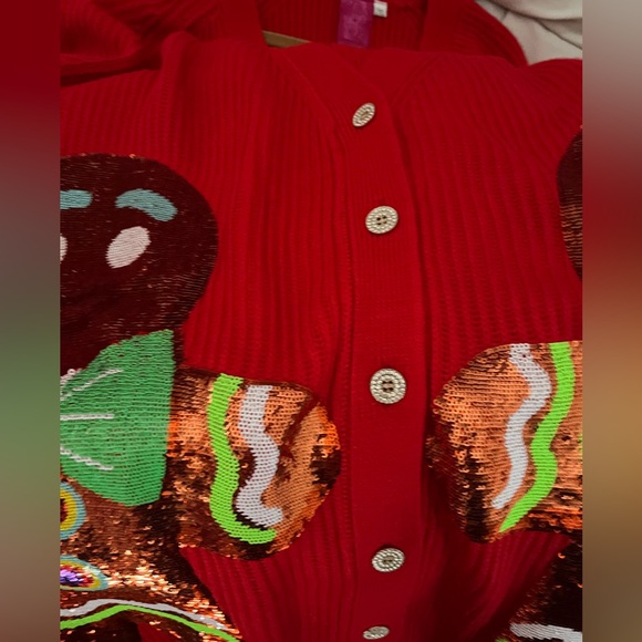 NEW QUEEN OF SPARKLES cardigan mini dress 2xl - Picture 3 of 5